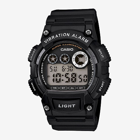 Casio Mens Black Resin Strap Digital Sport Watch W735H-1AVCF, One Size, Black