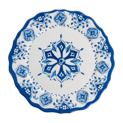 Elama Sage Green s/4 Cabbage Salad Plate