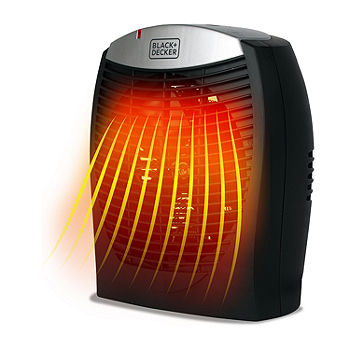 Black+Decker Bhd101B 1500-Watt Personal Desktop Heater 8.4 Inches X 5.2  Inches X 10 Inches Black BHD101B, Color: Black - JCPenney