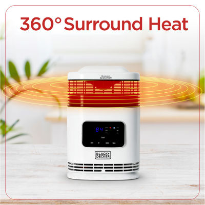 360 Surround For Living Ceramic Heater Black+Decker 360° Surround