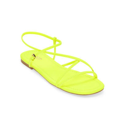Mixit Womens Skinny Strap Ankle Strap Flat Sandals