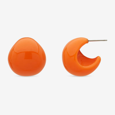 Worthington Orange Hoop Earrings