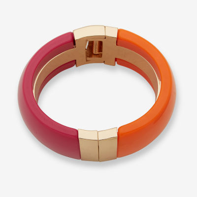 Worthington Orange Gold Tone Bangle Bracelet
