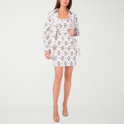 Sam And Jess Womens Floral Jacket Dress