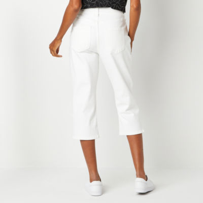 Liz Claiborne Sara Womens Slim Mid Rise Capri Pant