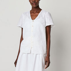 Eyelet Tops for Women - JCPenney