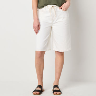 a.n.a Soft Drape Womens Low Rise Denim Short