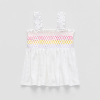 Okie Dokie Baby Girls Square Neck Tank Top