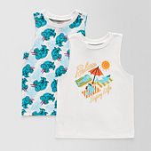 Xersion Little & Big Boys Moisture Wicking Everair Crew Neck Sleeveless Muscle T-Shirt