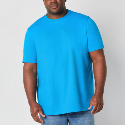 St. John's Bay Super Soft Big and Tall Mens Crew Neck Short Sleeve Moisture Wicking T-Shirt