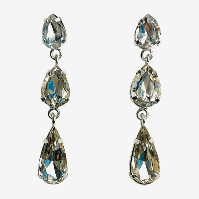 Bijoux Bar Bijoux Bar Womens Glass Pear Drop Earrings