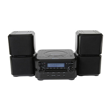 Emerson Bluetooth Cd Microsystem Bookshelf Speaker In Black