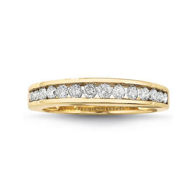 1/2 CT. T.W. Diamond 10K Gold Wedding Band