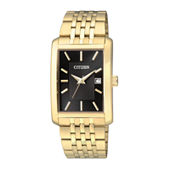 Citizen® Everyday Mens Rectangular Two-Tone Stainless Steel
