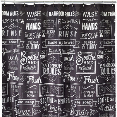 Avanti Chalk It Up Shower Curtain