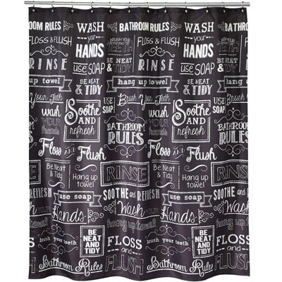 Avanti Chalk It Up Shower Curtain