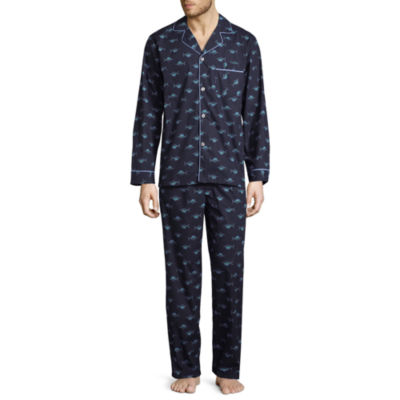 Stafford Long Sleeve/Long Leg Broadcloth Pajama Set - Men's