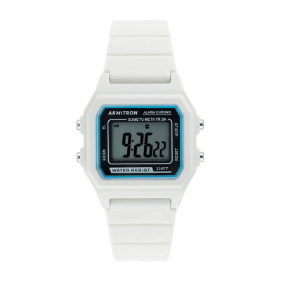 Armitron Pro Sport Womens Chronograph White Strap Watch 40/8447wht