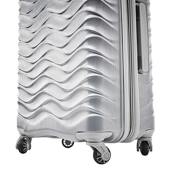 American Tourister Color Spin 2.0 2 Piece Hardside Spinner 20 Inch Carry On  and 24 Inch Checked Bag Luggage Set with Adjustable Handle, Silver