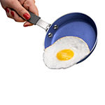 Granite Stone Blue 5.5” Nonstick Egg Pan with Rubber Handle