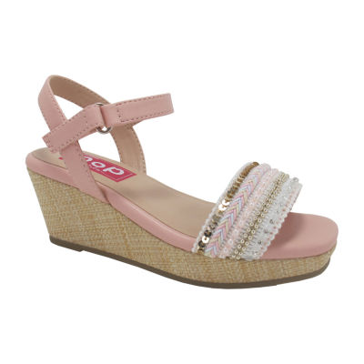 Pop Little & Big  Girls Europa Wedge Sandals