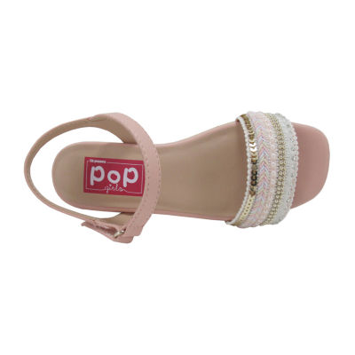 Pop Little & Big  Girls Europa Wedge Sandals