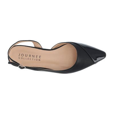 Journee Collection Womens Daphnne Pointed Toe Ballet Flats