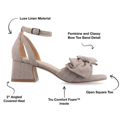 Journee Collection Womens Zevi Heeled Sandals