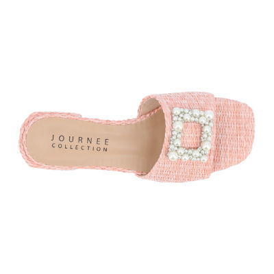 Journee Collection Womens Justina Heeled Sandals