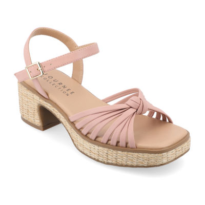 Journee Collection Womens Hally Heeled Sandals