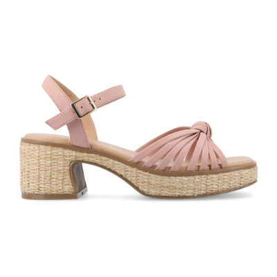 Journee Collection Womens Hally Heeled Sandals