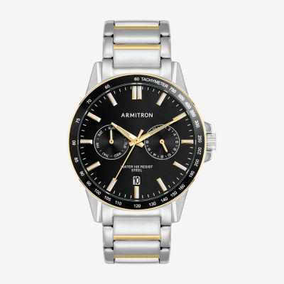 Armitron Mens Silver Tone Stainless Steel Bracelet Watch 20/5594bktt