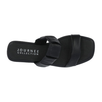 Journee Collection Womens Pegie Flat Sandals