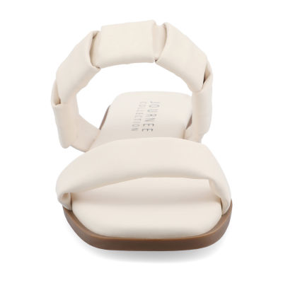 Journee Collection Womens Pegie Flat Sandals