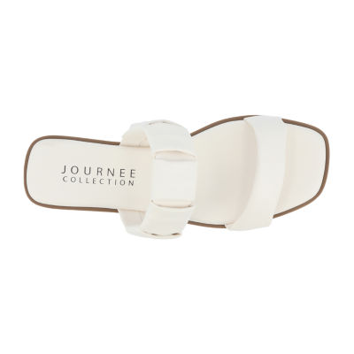 Journee Collection Womens Pegie Flat Sandals