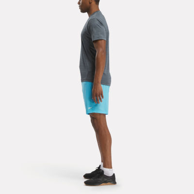 Reebok Mens Mid Rise Workout Shorts