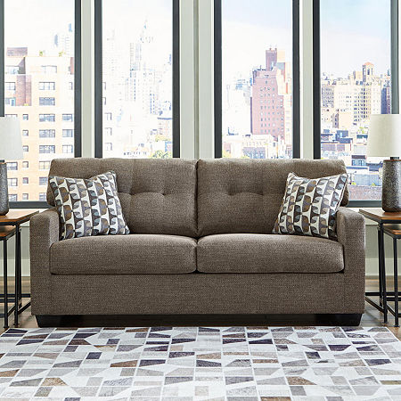 Signature Design By Ashley Mahoney Sofa, One Size, Brown