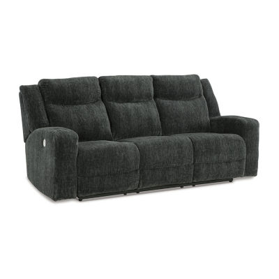 Signature Design By Ashley® Martinglenn Power Reclining Sofa with Drop Down Table