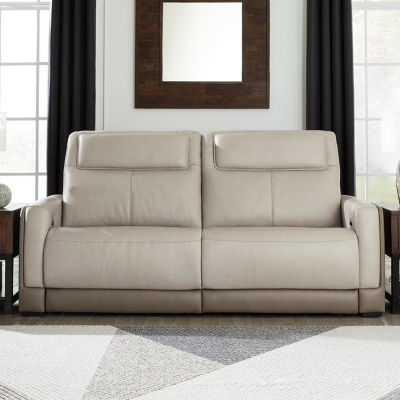 Signature Design By Ashley® Battleville Dual Power Leather Reclining Sofa