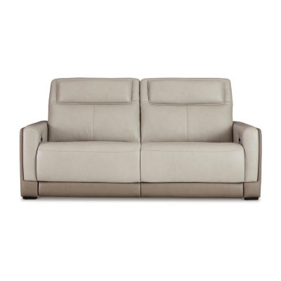 Signature Design By Ashley® Battleville Dual Power Leather Reclining Sofa