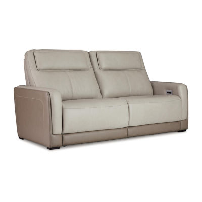 Signature Design By Ashley® Battleville Dual Power Leather Reclining Sofa