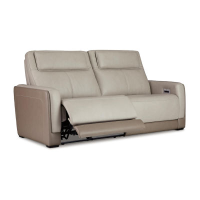 Signature Design By Ashley® Battleville Dual Power Leather Reclining Sofa