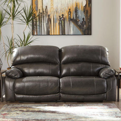 Signature Design By Ashley® Hallstrung Dual Power Leather Reclining Sofa