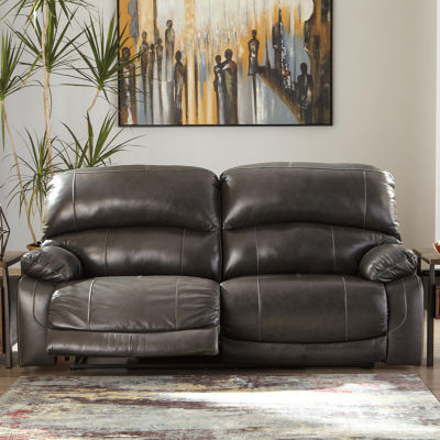 Signature Design By Ashley® Hallstrung Dual Power Leather Reclining Sofa