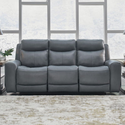 Signature Design By Ashley® Mindanao Dual Power Leather Reclining Sofa