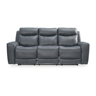 Signature Design By Ashley® Mindanao Dual Power Leather Reclining Sofa