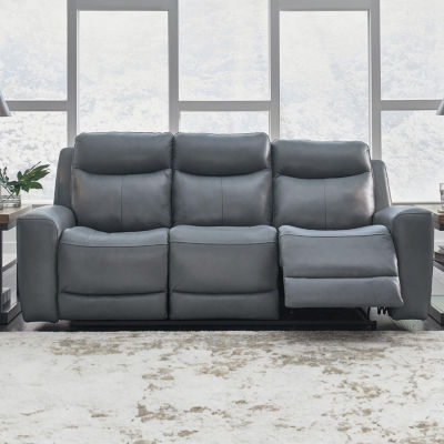 Signature Design By Ashley® Mindanao Dual Power Leather Reclining Sofa