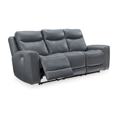 Signature Design By Ashley® Mindanao Dual Power Leather Reclining Sofa