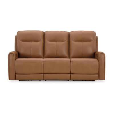 Signature Design By Ashley® Tryanny Triple Power Leather Reclining Sofa
