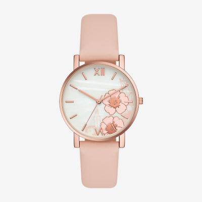 Opp Womens Pink Strap Watch Fmdjo300